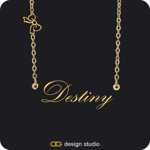 The Essential Name Necklace: Charm