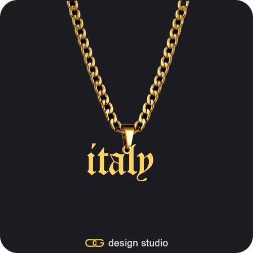 The Essential Name Necklace: Cuban chain
