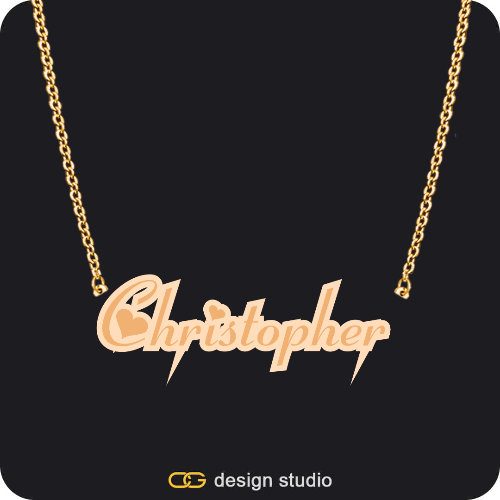 The Spotlight Double Plated Name Necklace