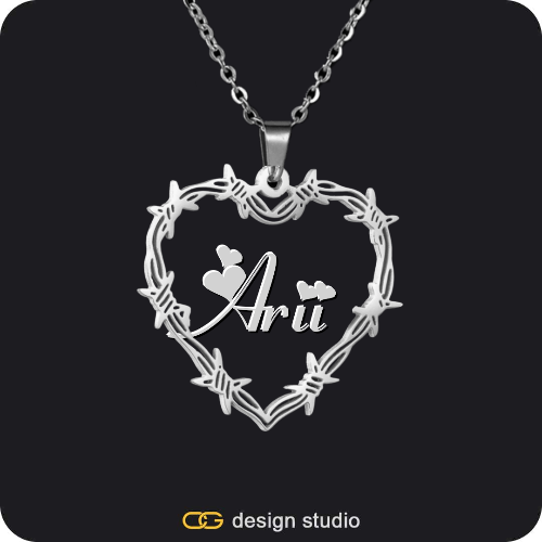Bichota Heart Name Necklace