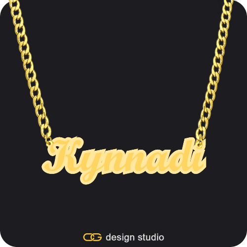The Spotlight Double Plated Name Necklace