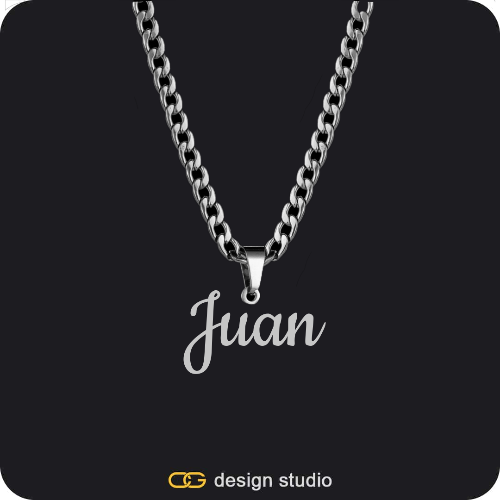 The Essential Name Necklace: Cuban chain
