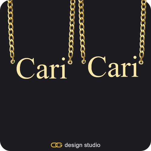 His & Hers Name Necklaces