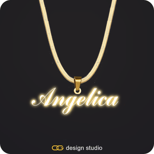 The Essential Name Necklace: Sparkling