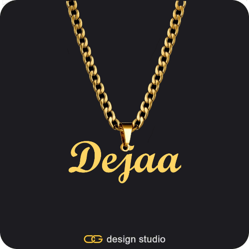The Essential Name Necklace: Looped