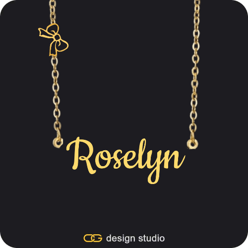 The Essential Name Necklace: Charm