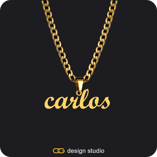 The Essential Name Necklace: Looped