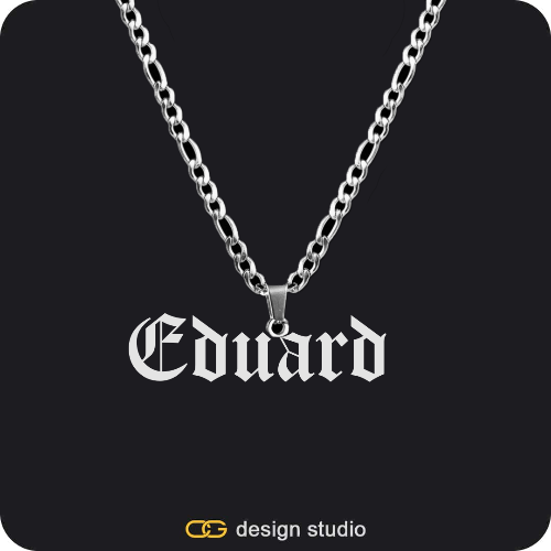 The Essential Name Necklace: Looped