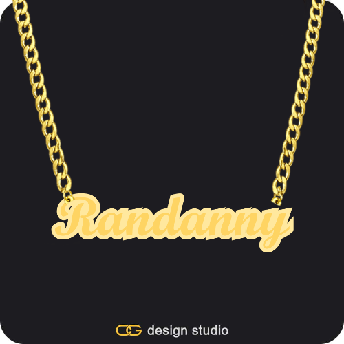 The Spotlight Double Plated Name Necklace