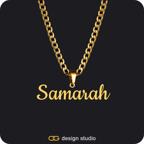 The Essential Name Necklace: Cuban chain