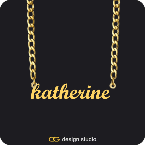 The Essential Name Necklace: Cuban chain