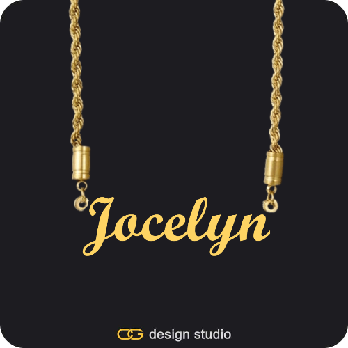 The Essential Name Necklace: Rope Chain