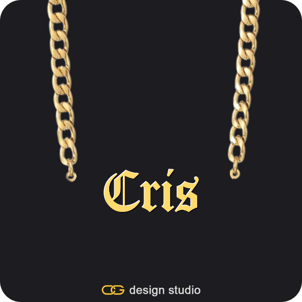 The Essential Name Necklace: Mens