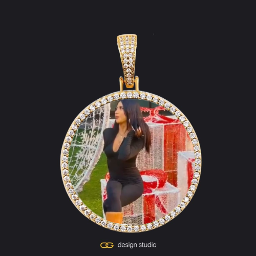 Gold / Circle (3 cm)