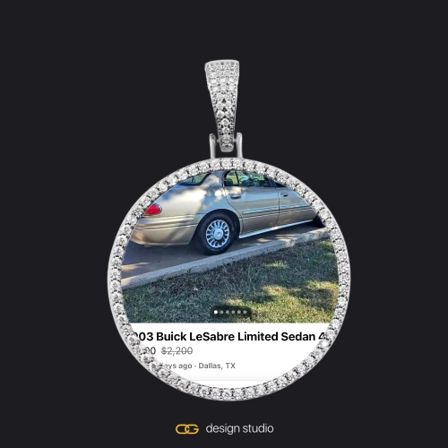 Silver / Circle (3 cm)