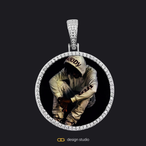 Silver / Circle (3 cm)