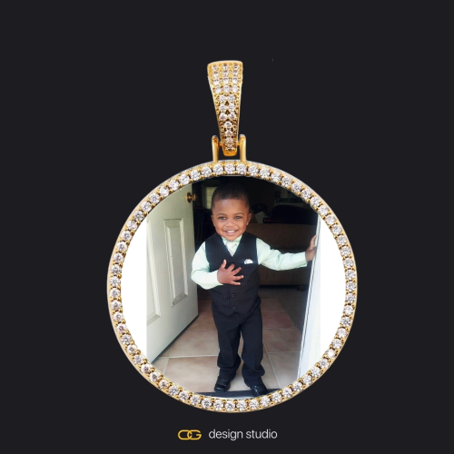 Gold / Circle (3 cm)