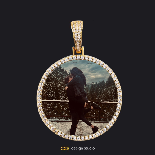 Gold / Circle (4mm)