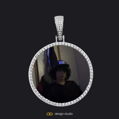 Silver / Circle (3 cm)