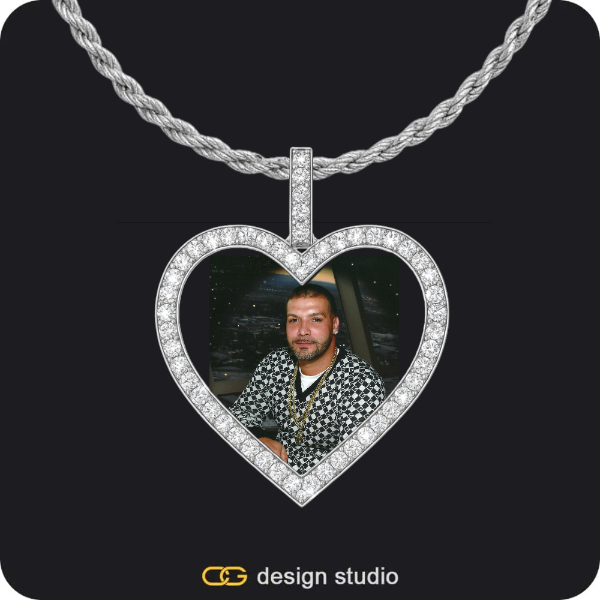 Custom Photo Pendant - Gold / Circle (3 cm) / Rope,Custom Photo Pendant - Gold / Circle (3 cm) / Rope,Custom Photo Pendant - Silver / Heart / Rope