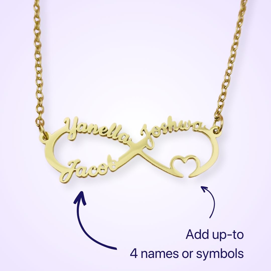 Collar con nombre esencial infinito de CustomGld