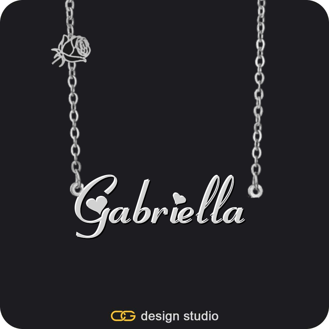 The Essential Name Necklace: Charm