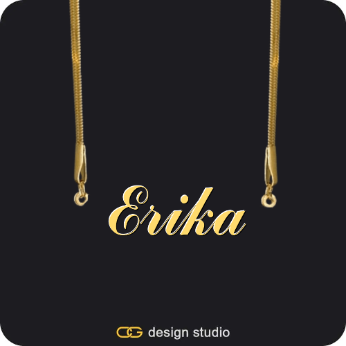The Essential Name Necklace,Chain Upgrade - Herringbone