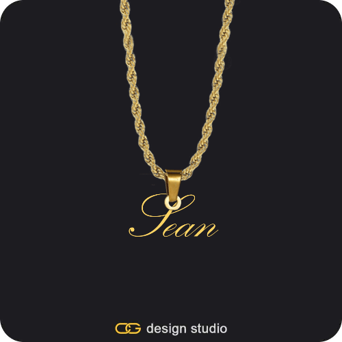The Essential Name Necklace: Looped,Chain Upgrade
