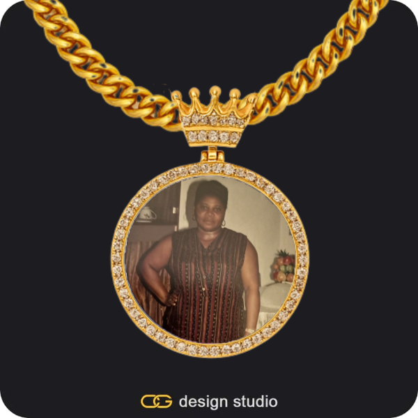 Custom Charm-Top Photo Pendant,Chain Upgrade