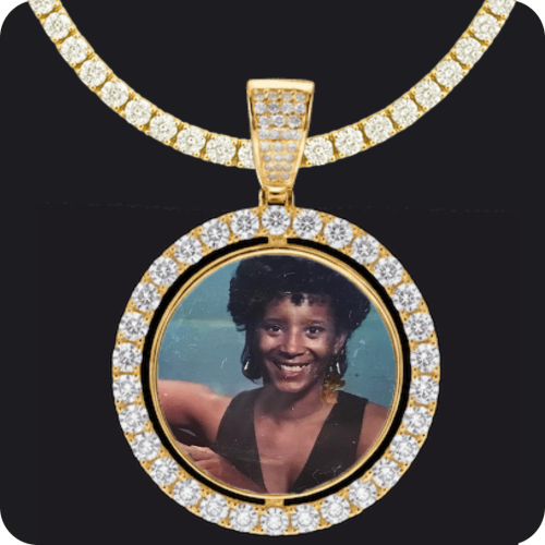Custom Spinning Photo Pendant,Pendant Upgrade,Chain Upgrade