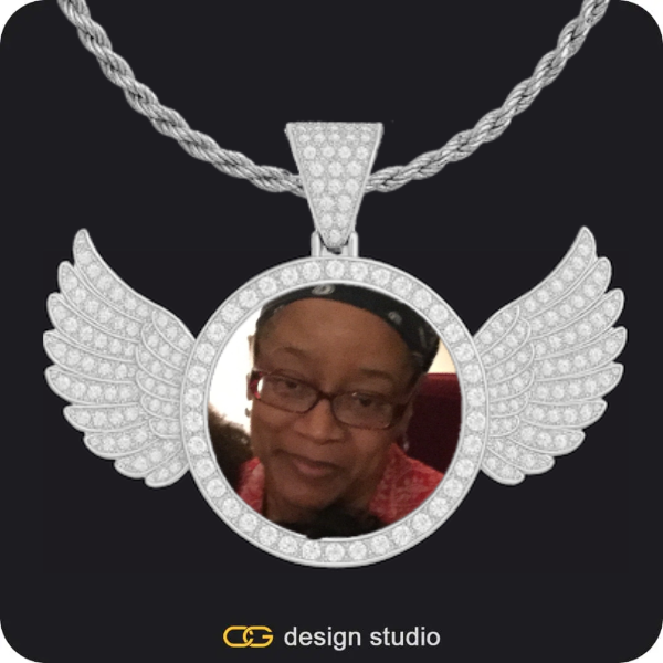 Custom Photo Pendant: Wings