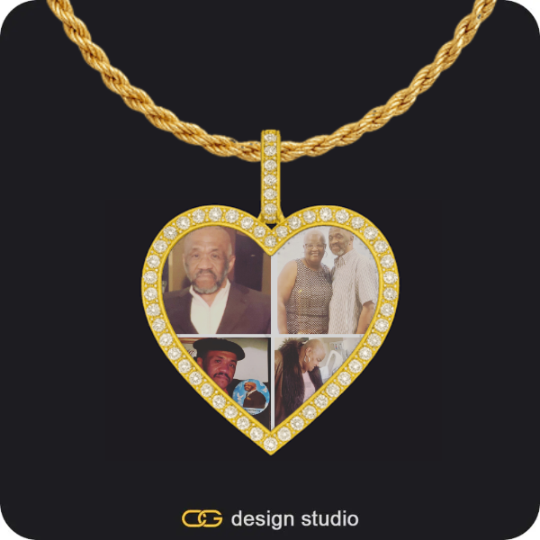 Custom Heart Photo Pendant,Custom Photo Pendant