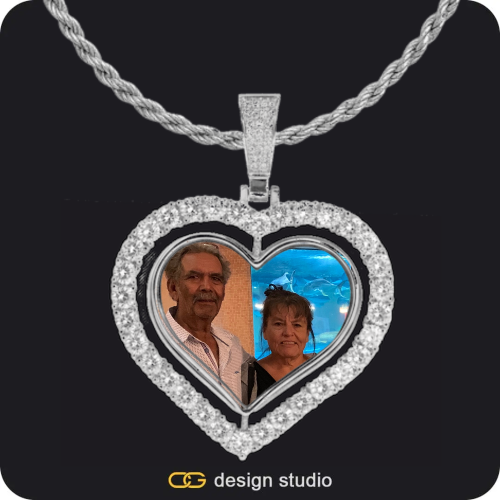 Custom Spinning Photo Pendant,Custom Photo Pendant: Wings,Chain Upgrade,Custom Photo Pendant,Pendant Upgrade,Chain Upgrade