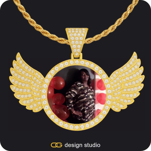 Custom Photo Pendant: Wings