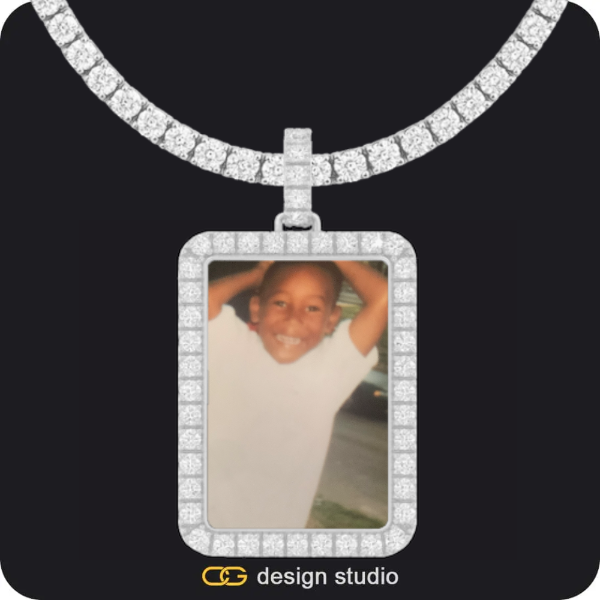 Custom Photo Pendant,Pendant Upgrade,Custom Rectangle Photo Pendant,Chain Upgrade