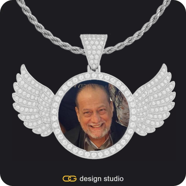 Custom Photo Pendant: Wings
