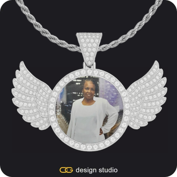 Custom Photo Pendant: Wings