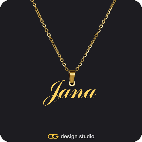 The Essential Name Necklace: Looped