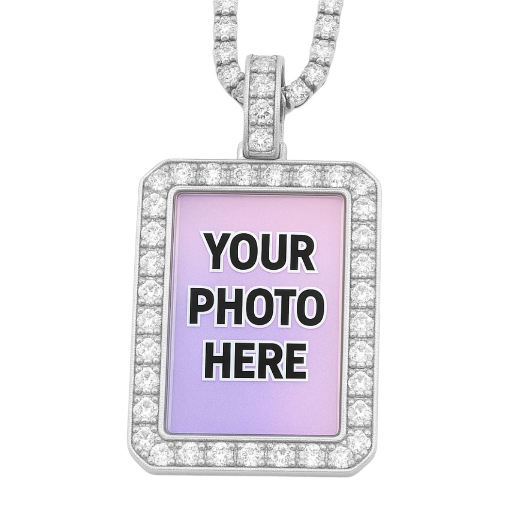 Custom Rectangle Photo Pendant