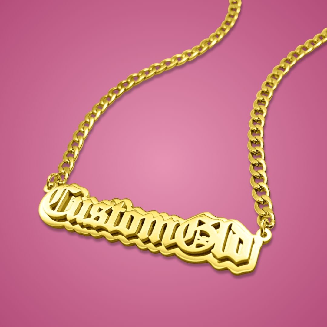 The Spotlight Double Plated Name Necklace