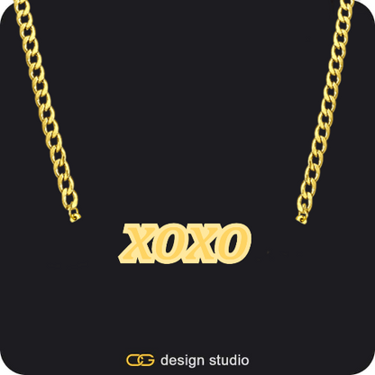 The Spotlight Double Plated Name Necklace,The Essential Name Necklace: Glitter