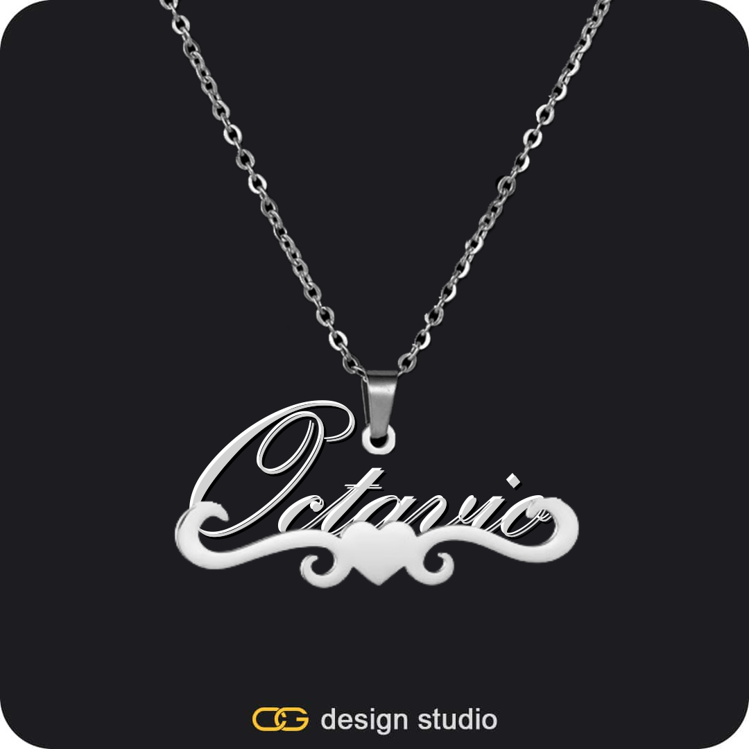 The Essential Name Necklace: Underline