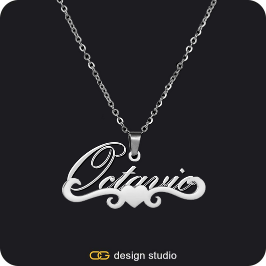 The Essential Name Necklace: Underline