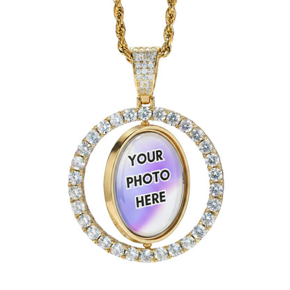 Custom Spinning Photo Pendant