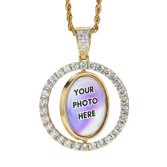 Custom Spinning Photo Pendant