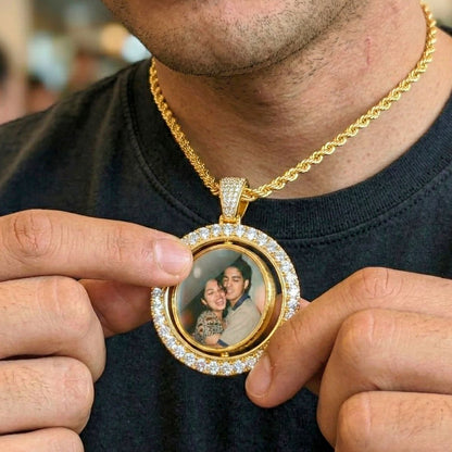 Custom Spinning Photo Pendant