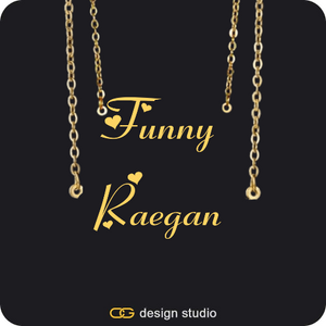 The Essential Name Necklace: Double Layer