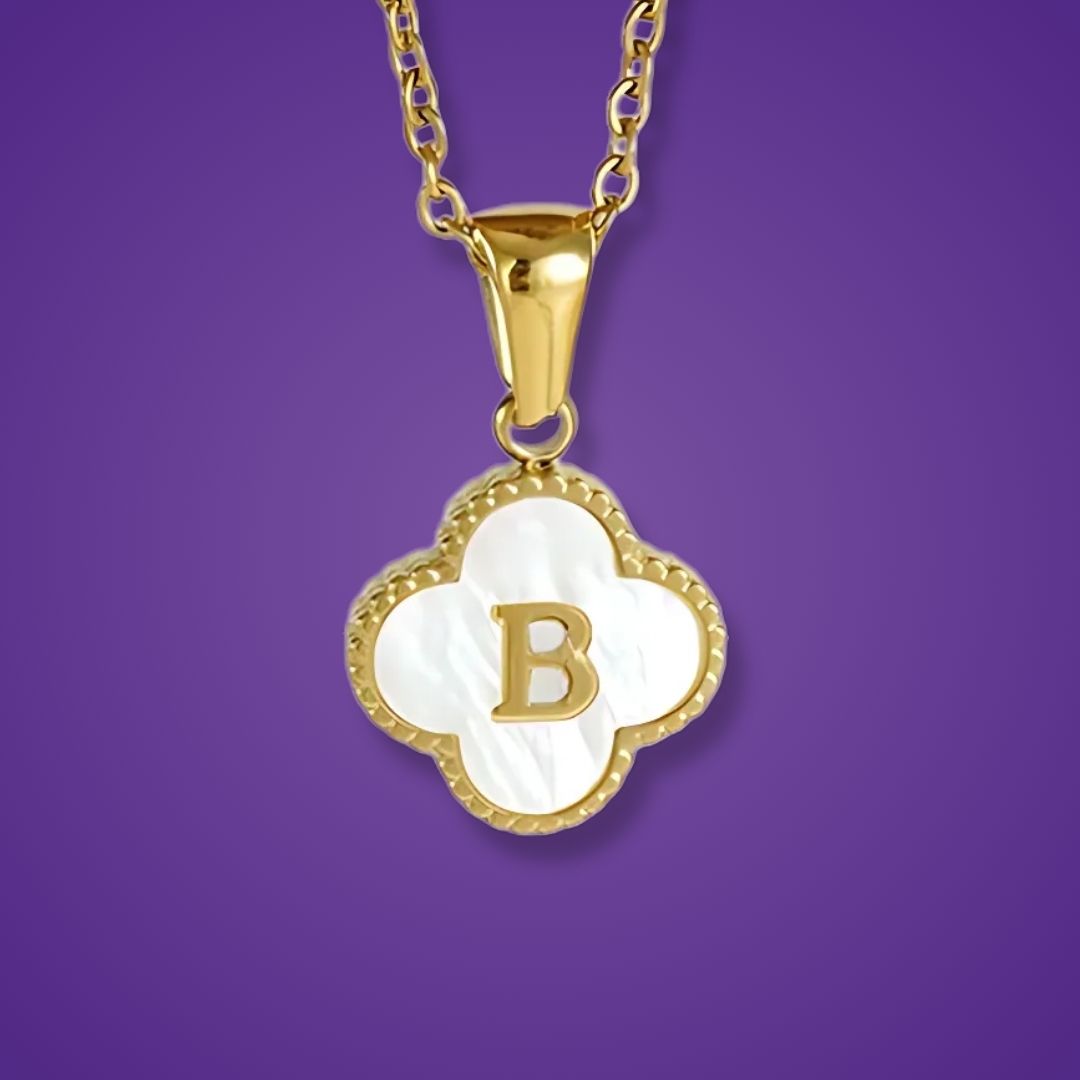 Clover Initial Necklace