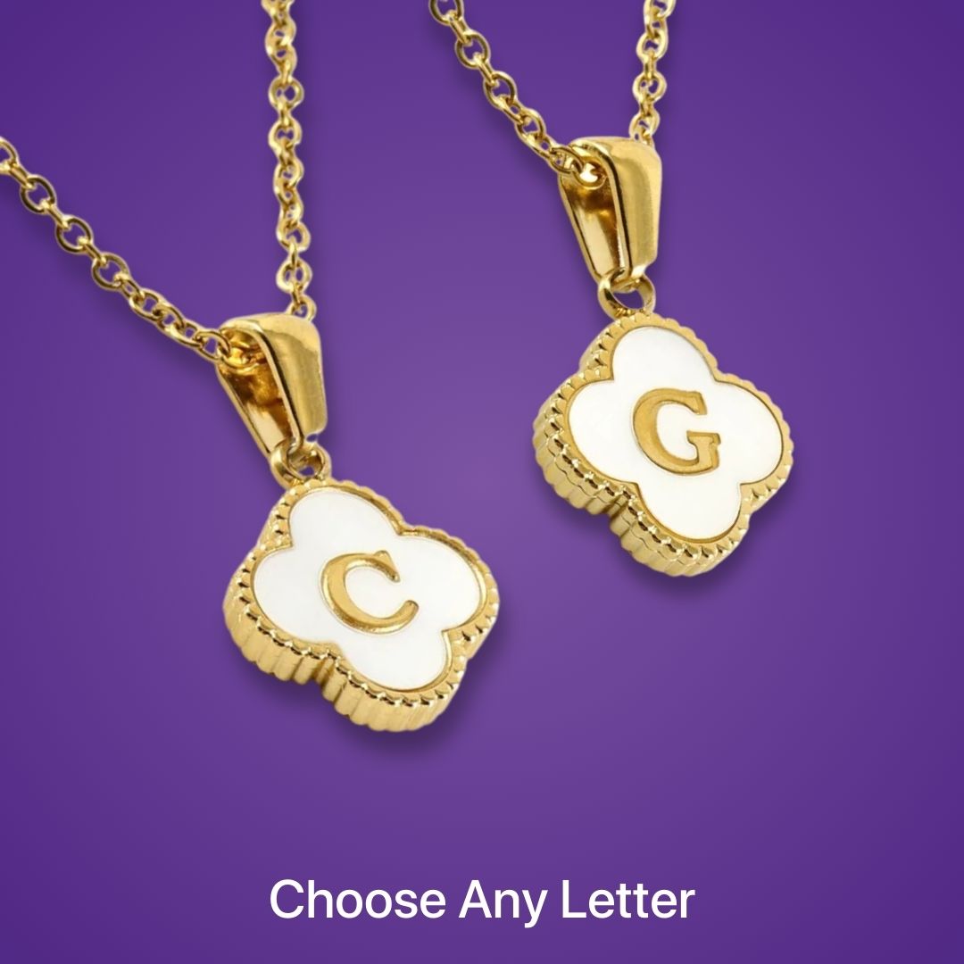 Clover Initial Necklace