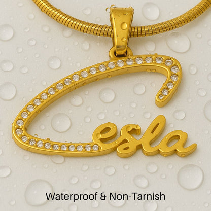 The Premier - Collar con guión brillante